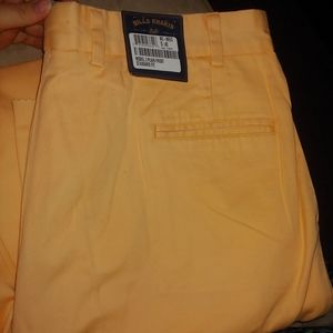 NWT bills khakis | sherbert orange pants model 2 plain front 40 men's cotton